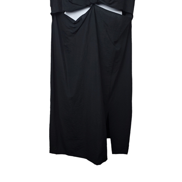 Old Navy Womens Short Sleeve Black Cutout Twist Front Shirt Dress Size 3X NWT - Picture 3 of 8